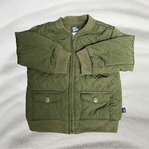 Baby Oshkosh Olive Green Zipper Bomber Puffer Jacket / Size 12-18 Months / NWOT